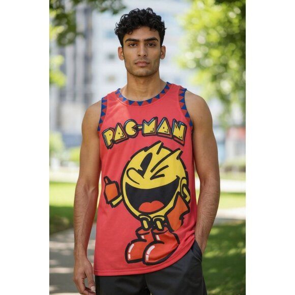 NWTPac-Man Video Game Men's Headgear Classics Premium Embroidered Basketball XS - Picture 1 of 8